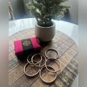 BUDHAGIRL rose gold Bangle Set